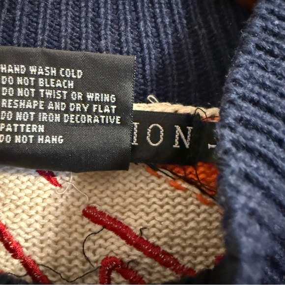 I.B. DIFFUSION Women LARGE Vintage 90's Sequined Beaded Ugly Christmas Sweater - Picture 8 of 10